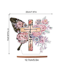 Load image into Gallery viewer, Wooden Special Shaped Jesus Religion 5D DIY Diamond Tabletop Decor for Beginner