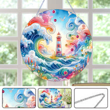 Load image into Gallery viewer, Beacon Suncatcher Special Shape Diamond Drawing Hanging Ornament for Window Wall