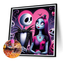 Load image into Gallery viewer, Diamond Painting - Full Square - Night of Christmas - Jack and Sally (30*30CM)