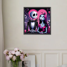 Load image into Gallery viewer, Diamond Painting - Full Square - Night of Christmas - Jack and Sally (30*30CM)