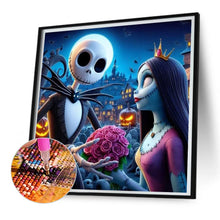 Load image into Gallery viewer, Diamond Painting - Full Square - Night of Christmas - Jack and Sally (30*30CM)