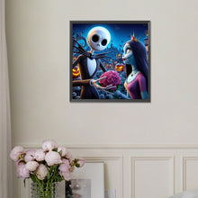 Load image into Gallery viewer, Diamond Painting - Full Square - Night of Christmas - Jack and Sally (30*30CM)