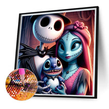 Load image into Gallery viewer, Diamond Painting - Full Square - Night of Christmas - Jack and Sally (30*30CM)