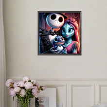 Load image into Gallery viewer, Diamond Painting - Full Square - Night of Christmas - Jack and Sally (30*30CM)