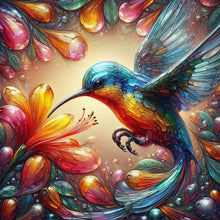 Load image into Gallery viewer, Diamond Painting - Full Square - Glass hummingbird (30*30CM)