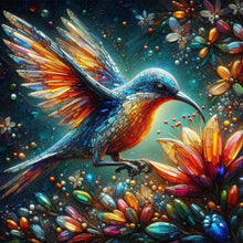 Load image into Gallery viewer, Diamond Painting - Full Square - Glass hummingbird (30*30CM)
