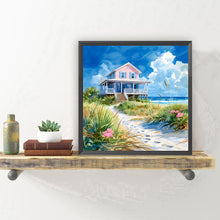 Load image into Gallery viewer, Diamond Painting - Full Round - Seaside hut (30*30CM)