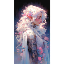 Load image into Gallery viewer, AB Diamond Painting - Full Round - Flower and elf girl (40*70CM)