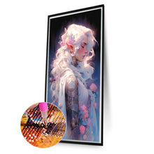 Load image into Gallery viewer, AB Diamond Painting - Full Round - Flower and elf girl (40*70CM)