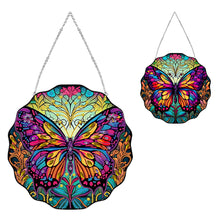 Load image into Gallery viewer, Stained Glass Animal Diamond Drawing Hanging Ornament Butterfly Suncatcher