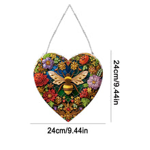 Load image into Gallery viewer, Stained Glass Animal Diamond Drawing Hanging Ornament Bee Window Suncatcher