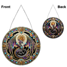 Load image into Gallery viewer, Stained Glass Animal Diamond Drawing Hanging Ornament Dragon Window Suncatcher