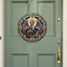 Load image into Gallery viewer, Stained Glass Animal Diamond Drawing Hanging Ornament Dragon Window Suncatcher