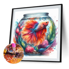 Load image into Gallery viewer, Diamond Painting - Full Round - Fish tank red and orange ¡¤ Betta (40*40CM)