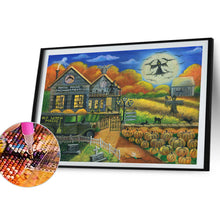Load image into Gallery viewer, Diamond Painting - Full Round - Halloween night (40*30CM)