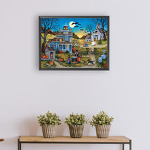 Load image into Gallery viewer, Diamond Painting - Full Round - Halloween night (40*30CM)