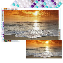 Load image into Gallery viewer, 2pcs Round Diamond Painting Set - Landscape (70*40CM)