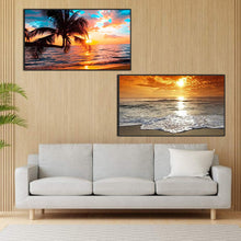 Load image into Gallery viewer, 2pcs Round Diamond Painting Set - Landscape (70*40CM)