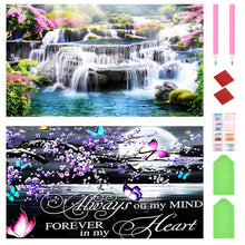 Load image into Gallery viewer, 2pcs Round Diamond Painting Set - Landscape (70*40CM)