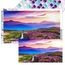 Load image into Gallery viewer, 2pcs Round Diamond Painting Set - Beautiful landscape (70*40CM)