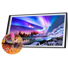 Load image into Gallery viewer, 2pcs Round Diamond Painting Set - Beautiful landscape (70*40CM)
