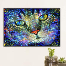 Load image into Gallery viewer, Diamond Painting - Full Square - Glass painting cat (30*20CM)