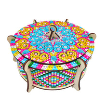 Load image into Gallery viewer, Wooden Mandala Diamond Painting DIY Jewellery Box Diamond Art Bracelet Organizer