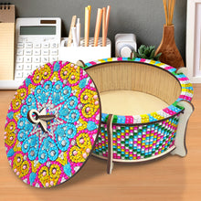 Load image into Gallery viewer, Wooden Mandala Diamond Painting DIY Jewellery Box Diamond Art Bracelet Organizer