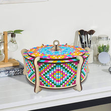 Load image into Gallery viewer, Wooden Mandala Diamond Painting DIY Jewellery Box Diamond Art Bracelet Organizer