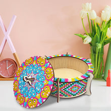 Load image into Gallery viewer, Wooden Mandala Diamond Painting DIY Jewellery Box Diamond Art Bracelet Organizer