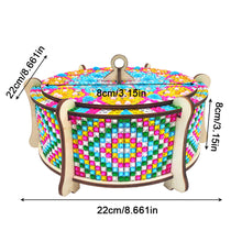 Load image into Gallery viewer, Wooden Mandala Diamond Painting DIY Jewellery Box Diamond Art Bracelet Organizer