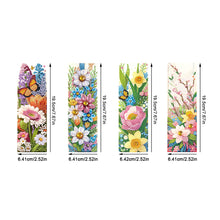 Load image into Gallery viewer, 4Pcs Butterfly Bush Special Shape Diamond Painting Bookmark for Reading Day Gift