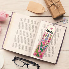 Load image into Gallery viewer, 3Pcs Letter Flower Special Shape 5D DIY Diamond Painting Bookmark for Book Lover