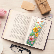 Load image into Gallery viewer, 3Pcs Flower Special Shape 5D DIY Diamond Painting Bookmark for Book Lovers
