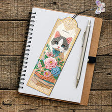 Load image into Gallery viewer, 3Pcs Cat Special Shape 5D DIY Diamond Painting Bookmark for Book Lovers