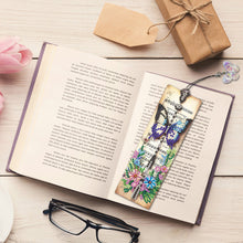 Load image into Gallery viewer, 3Pcs Butterfly Sheet Music Special Shape 5D DIY Diamond Painting Bookmark