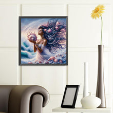 Load image into Gallery viewer, Diamond Painting - Full Round - Seaside girl (40*40CM)