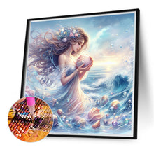 Load image into Gallery viewer, Diamond Painting - Full Round - Seaside girl (40*40CM)