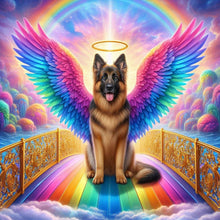 Load image into Gallery viewer, Diamond Painting - Full Round - Rainbow angel shepherd dog (40*40CM)