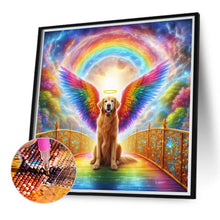 Load image into Gallery viewer, Diamond Painting - Full Round - Rainbow angel dog (40*40CM)