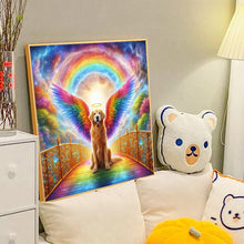 Load image into Gallery viewer, Diamond Painting - Full Round - Rainbow angel dog (40*40CM)