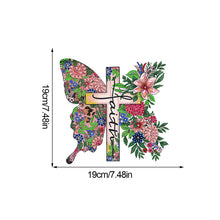 Load image into Gallery viewer, Acrylic Butterfly and Faith Table Top Diamond Painting Ornament Kits for Home