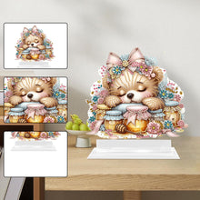 Load image into Gallery viewer, Acrylic Cute Bear Table Top Diamond Painting Ornament Kits for Home Decor