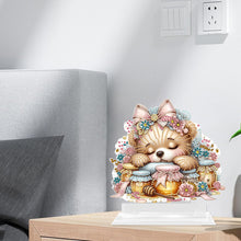 Load image into Gallery viewer, Acrylic Cute Bear Table Top Diamond Painting Ornament Kits for Home Decor