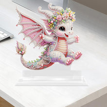 Load image into Gallery viewer, Acrylic Dinosaur Table Top Diamond Painting Ornament Kits for Home Office