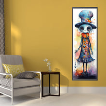 Load image into Gallery viewer, AB Diamond Painting - Full Round - Watercolor hat skull (30*90CM)