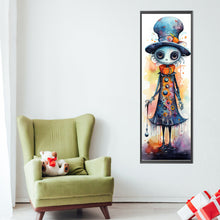Load image into Gallery viewer, AB Diamond Painting - Full Round - Watercolor hat skull (30*90CM)