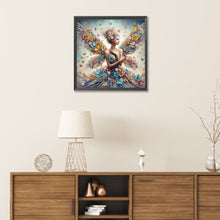 Load image into Gallery viewer, Diamond Painting - Partial Special Shaped - Butterfly girl (30*30CM)
