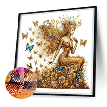 Load image into Gallery viewer, Diamond Painting - Partial Special Shaped - Butterfly girl (30*30CM)