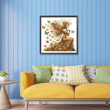 Load image into Gallery viewer, Diamond Painting - Partial Special Shaped - Butterfly girl (30*30CM)
